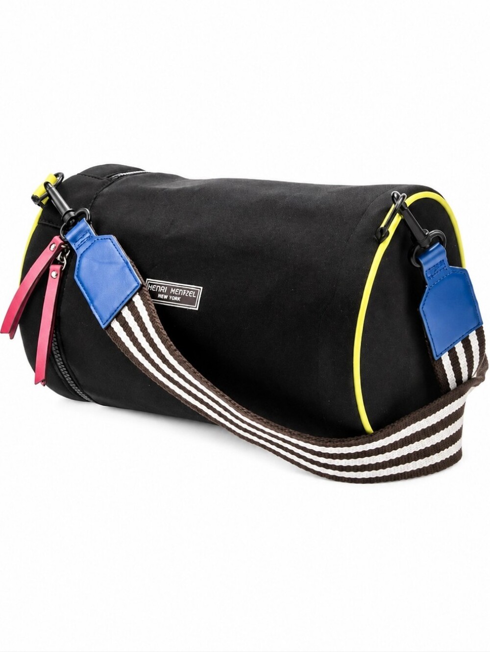 Henri Bendel Insulated Cooler Crossbody Bag Rare Neoprene Barrel Bag